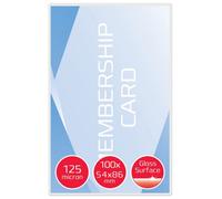GBC Laminating Pouch 54x86mm 2x125 Micron Gloss (Pack 100) 3740300
