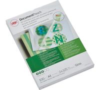 GBC Document Laminating Pouches A4 Glossy 125 microns (2 x 125) Transparent Pack of 100