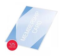 GBC Card Laminating Pouches 75x105mm 2x125 Micron Gloss (100)