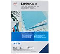 GBC LeatherGrain A4 Binding Cover 250 gsm Royal Blue (Pack of 100) CE040029