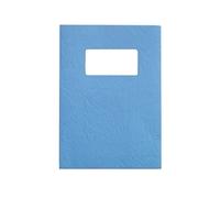 GBC LeatherGrain A4 Binding Cover with Window 250gsm Blue (Pack of 50)