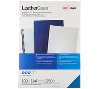 GBC LeatherGrain Binding Covers 250 gsm A4 100 - Blue