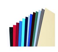 GBC LeatherGrain Binding Covers 250gsm A4 Dark Red (100)
