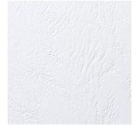 GBC LeatherGrain Leather Grain Cover Plates, Size A4 (250g / m2, White, Pack of 100)
