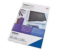 GBC Linen Weave Binding Cover A4 250 gsm Blue Pack of 100