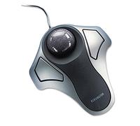 GBC Optical Orbit Trackball Mouse, Two-Button, Black/Silver