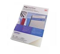 GBC PolyClearView Binding Covers, 450 micron, A4, Frost, Pack of 50, IB387159