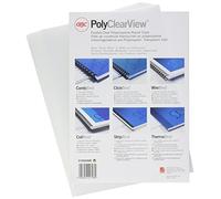 GBC PolyClearView Binding Covers 200mic A4 Frosted Clear (100)