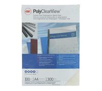 GBC PolyClearView Cover DIN A4 0.30mm Clear Pack of 100
