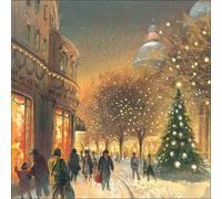 GBCC Charity Christmas Cards Pack of 10 - Charity Christmas Cards 2024 with Snowy City Scene - Eco-Friendly Xmas Cards Multipack with Envelopes