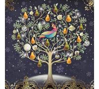 GBCC Charity Christmas Cards Pack of 10 - Festive Partridge in a Pear Tree - Gold Foil Finish - Premium Greeting Cards Multipack with Envelopes - Supporting UK Charities