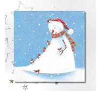 GBCC Charity Christmas Cards Pack of 10 - Festive Snowman & Robin - Premium Greeting Cards Multipack with Envelopes - Supporting UK Charities