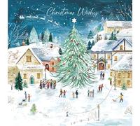 GBCC Charity Christmas Cards Pack of 20 - Festive Winter Scenes - Assorted Premium Greeting Cards Multipack with Envelopes - 10 Each of 2 Designs - Supporting UK Charities