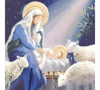 GBCC Charity Christmas Cards Pack of 6 - Nativity Scene - Premium Religious Greeting Cards Multipack with Envelopes - Supporting UK Charities