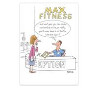GBCC Funny Birthday Card for Women - Amusing Gym Membership Joke - Premium Greeting Card with Envelope - Eco-Friendly & Recyclable