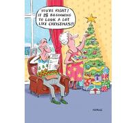 GBCC Funny Christmas Card for Men - Old Man Checking Bank Statement Joke - "It IS Beginning to Look a Lot Like Christmas!" Humorous Holiday Greeting Card for Him
