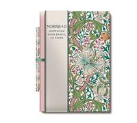 GBCC Mini Notebook with Pencil - Green & Pink Pattern by Morris & Co - WMS0015