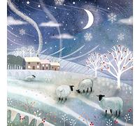 GBCC Premium Charity Christmas Cards Pack of 8 - ABF The Soldiers' Charity, The Hygiene Bank, Shelter, Motor Neurone Disease Association, Great Ormond Street and Tenovus - Festive Sheep in the Snow