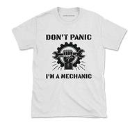 GBCddDF Dont Panic Im A Mechanic T-Shirt Work Funny Gift Occupation Womens Mens (X-Large)