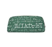GBCDEDSL Formulas Shapes Theory Math Lesson Word Fully Printed PVC Cross Pattern Leather Zipper Three-Dimensional Pencil case Student Pencil case Pouch