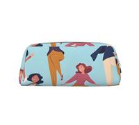 GBCDEDSL Gymnastics Game Fully Printed PVC Cross Pattern Leather Zipper Three-Dimensional Pencil case Student Pencil case Pouch