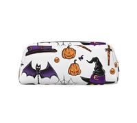 GBCDEDSL Magic Witch Witchcraft Bohemian Drawing Fully Printed PVC Cross Pattern Leather Zipper Three-Dimensional Pencil case Student Pencil case Pouch