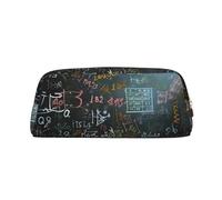 GBCDEDSL Math Formula Fully Printed PVC Cross Pattern Leather Zipper Three-Dimensional Pencil case Student Pencil case Pouch