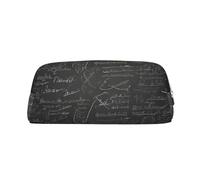 GBCDEDSL Math Formula Fully Printed PVC Cross Pattern Leather Zipper Three-Dimensional Pencil case Student Pencil case Pouch