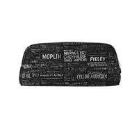 GBCDEDSL Programmer Programming Code Fully Printed PVC Cross Pattern Leather Zipper Three-Dimensional Pencil case Student Pencil case Pouch