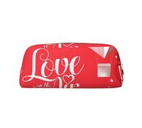 GBCDEDSL Romantic Heart Balloon Fully Printed PVC Cross Pattern Leather Zipper Three-Dimensional Pencil case Student Pencil case Pouch