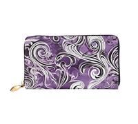 GBCDEDSL The sea Witch Inspired Double Sided Fully Printed Microfiber Leather Women's Leather Long Clutch Wallet Leather Wallet