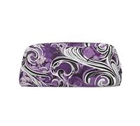 GBCDEDSL The sea Witch Inspired Fully Printed PVC Cross Pattern Leather Zipper Three-Dimensional Pencil case Student Pencil case Pouch