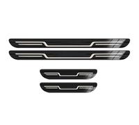 GBEDIKMS 4 Pcs Stainless Steel Car Door Sill Protector for Toyota Highlander (XU50) 5-seat 2014-2019, Welcome Pedal Scuff Guard Non Slip Auto Styling Decoration Accessory