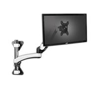 GBEVAUEIO Adjustable Single Monitor Wall Mount for 15-27 Inch Screens up to 17.6 lbs, Gas Spring Arm , Full Motion Height Adjustable Industrial Ergonomic(Two arms)