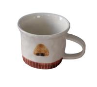 GBEVAUEIO Cereal Small Cute Rice Ball Shaped Ceramic Coffee Cup with Handle Mug Drinking Water Tea Milk Cocoa Gifts