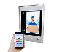 GBF SentryLink Smart Full IP Video Door Station/Smart Video Intercom System for 2-1000 Units Apartment (Surface Mounted)- 1080P HD Camera, Control Two Locks remotely, Built-in Card Reader