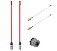 Gbformat 868MHz 10dBi Lora Antenna for Meshtastic Lora Long Range Soft Whip-Antenne, SMA Male 195mm + (U.FL IPX) to SMA Female Cable for ESP32, Lora 32 V3, LoRa32u4 II (2 PCS-Red)