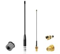 Gbformat 868MHz LoRa Antenna 10dBi for Meshtastic LoRa Long Range Soft Whip Antenna, SMA Male 195mm+ (U.FL IPX) to SMA Female Cable for ESP32, LoRa 32 V3, LoRa32u4 II (1 Pieces-Black)