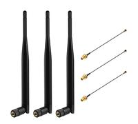 Gbformat 868MHz Lora Antenna 5dBi SMA Male 195mm + IPEX to SMA Female Cable for Meshtastic Lora, ESP32, LoRa32V3, HTCC-AB02S, LoRa32u4 II, 50Ω, VSWR <1.5 (3pcs)