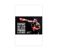 GBFRE Mike Tyson Inspirational Quotes Poster Canvas Poster Wall Art Decor Print Picture Paintings for Living Room Bedroom Decoration Unframe-style 12x18inch(30x45cm)