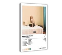 GBFRE Sabrina Carpenter Poster Emails I Can't Send Music Album Cover Poster 4 Canvas Poster Wall Art Decor Print Picture Paintings for Living Room Bedroom Decoration Frame-style 16x24inch(40x60cm)