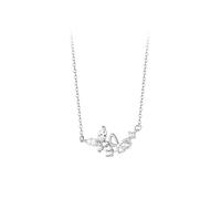 GBFUPMA Double Butterfly Pendant Necklace, 925 Sterling Silver Twin Wing Chain, Delicate Minimalist Layering Jewelry for Women, Unique Light Luxury Gift