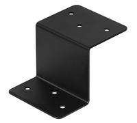 GBGS 10 PCS Black Z Brackets,2" Height Double Angle Z Clip for Wood Shelves Fixing