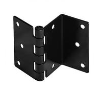 GBGS 6 Pcs 2-3/4" High Half-Surface Chest Hinges for 1-3/8" Thick Door Panel,3 Folding Offset Door Hinge,Black,Max Load 66lb