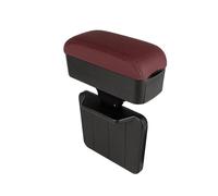 GBGWRMRYX Armrest Pad Universal Height Adjustable Car Center Console Gap Storage Organizer With Liftable Tray Elbow Support Armrest Pad For SUV Sedan Center Armrest Box(Red red line)