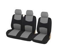 GBGWRMRYX Seat Cover Sets For Transit Universal Car Seat Covers Fits Most Vans-Single&Double 2+1 Heavy Duty Fabric Van Seat Covers Full Set(Grey)