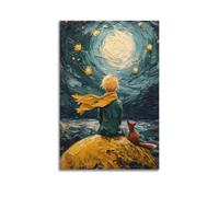 GBHEVEWV The Little Prince And The Fox Decorative Poster Poster Decorative Painting Canvas Wall Posters And Art Picture Print Modern Family Bedroom Decor Posters 08x12inch(20x30cm)