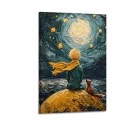GBHEVEWV The Little Prince And The Fox Decorative Poster Poster Decorative Painting Canvas Wall Posters And Art Picture Print Modern Family Bedroom Decor Posters 24x36inch(60x90cm)