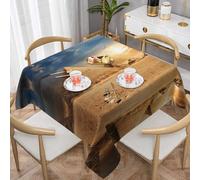gbhJGK Egyptian Pyramid in Desert Print Tablecloth â€“ Square Dining Table Cover, Tablecloth for Coffee Table, Kitchen Decor & Celebrations 60"x60"