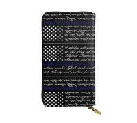 gbhJGK Pledge of Allegiance Flag Print Leather Wallet â€“ Lightweight Bifold Clutch with Card Holder, Coin Pocket â€“ Fashion Slimfold Design